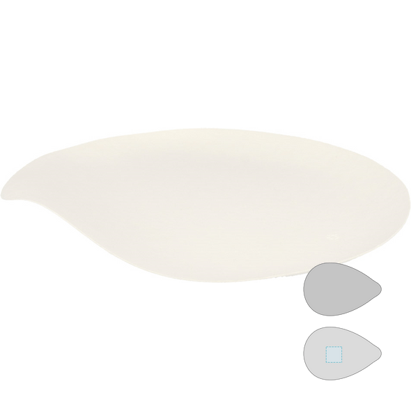 Maru "Bionic" White Bagasse Plates